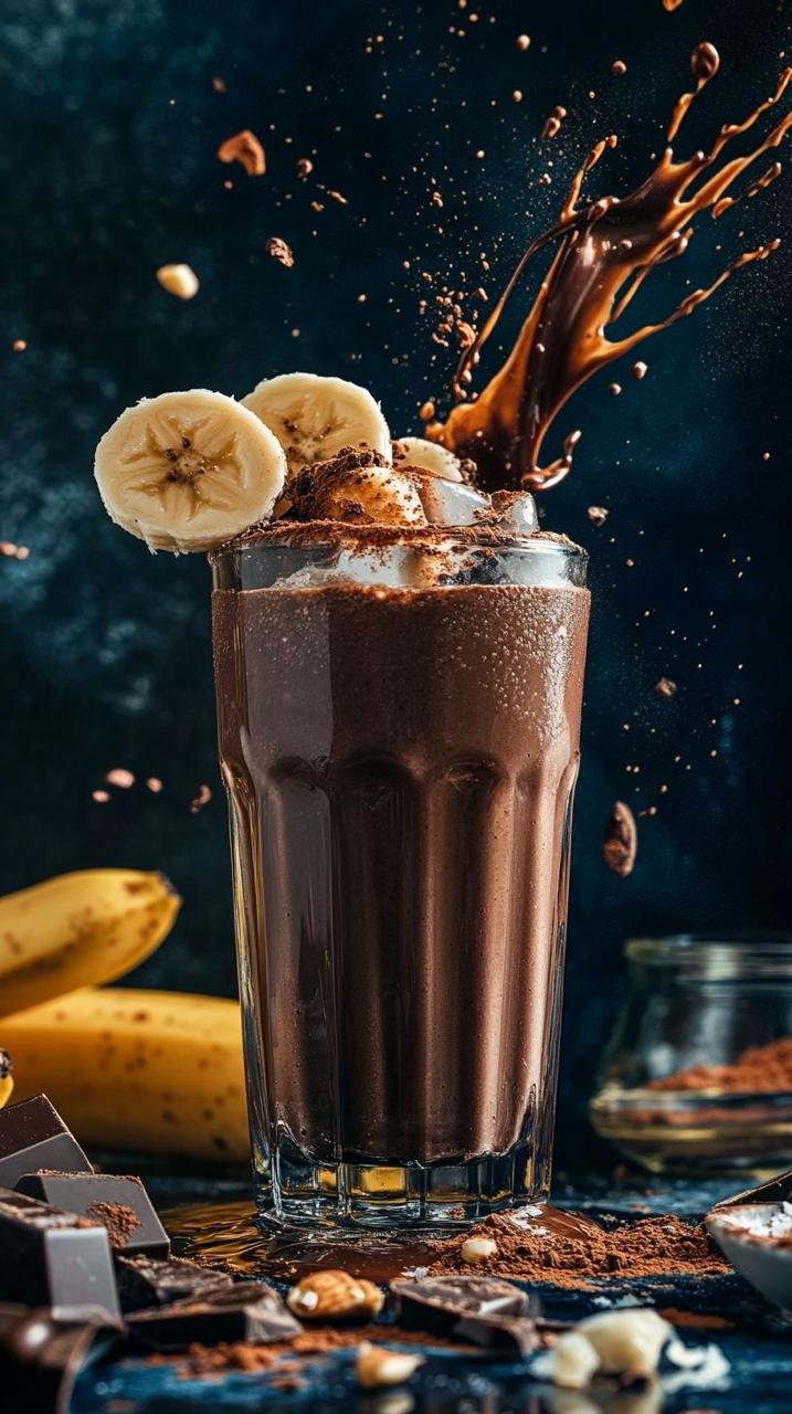 عصير موز ونوتيلا